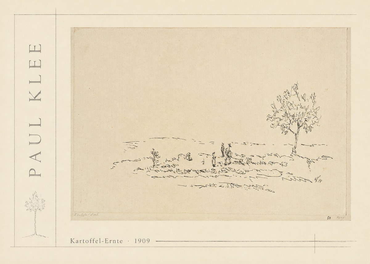 Paul Klee Kartoffel-ernte No2 - Plakát