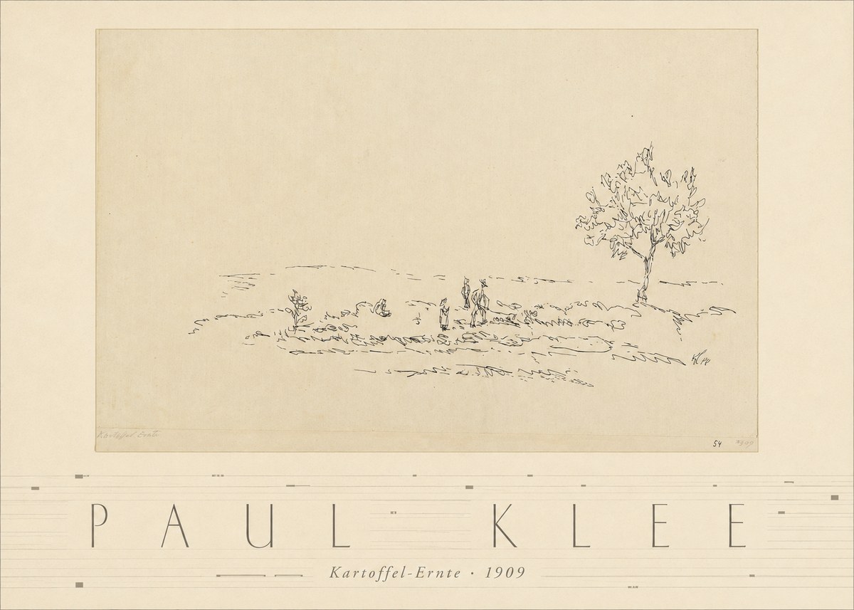 Paul Klee Kartoffel-ernte No3 - Plakát