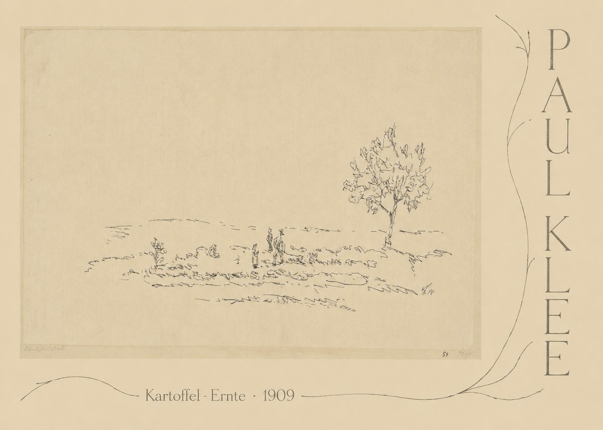 Paul Klee Kartoffel-ernte No5 - Plakát