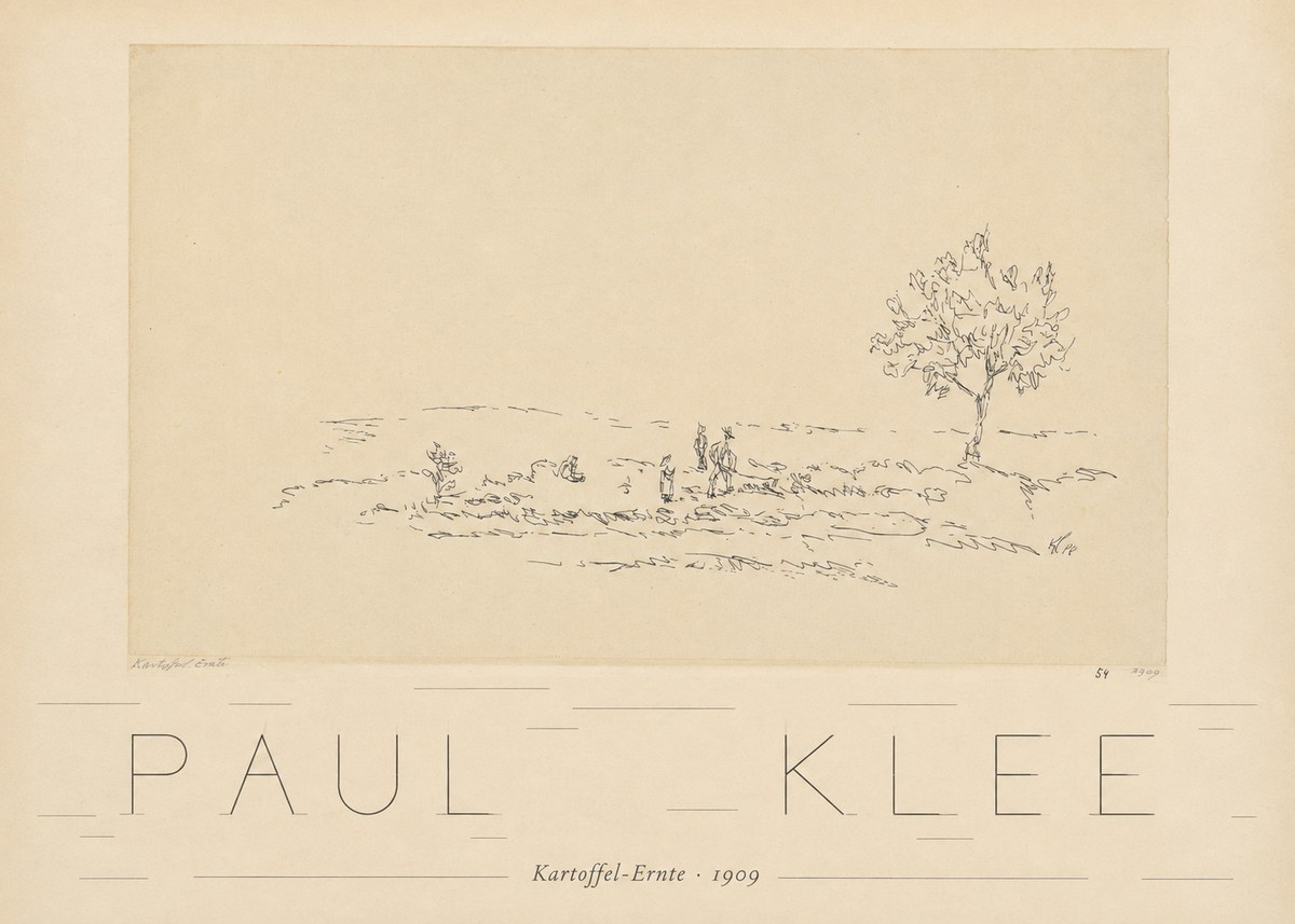 Paul Klee Kartoffel-ernte No6 - Plakát