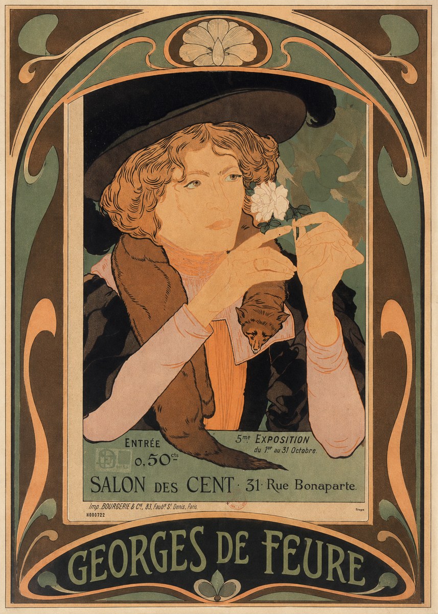 Georges de Feure Salon Des Cent No5 - Plakát