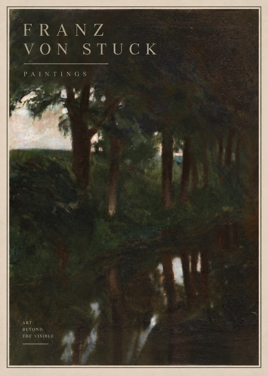 Franz von Stuck Woodland Reflections No6 - Plakát