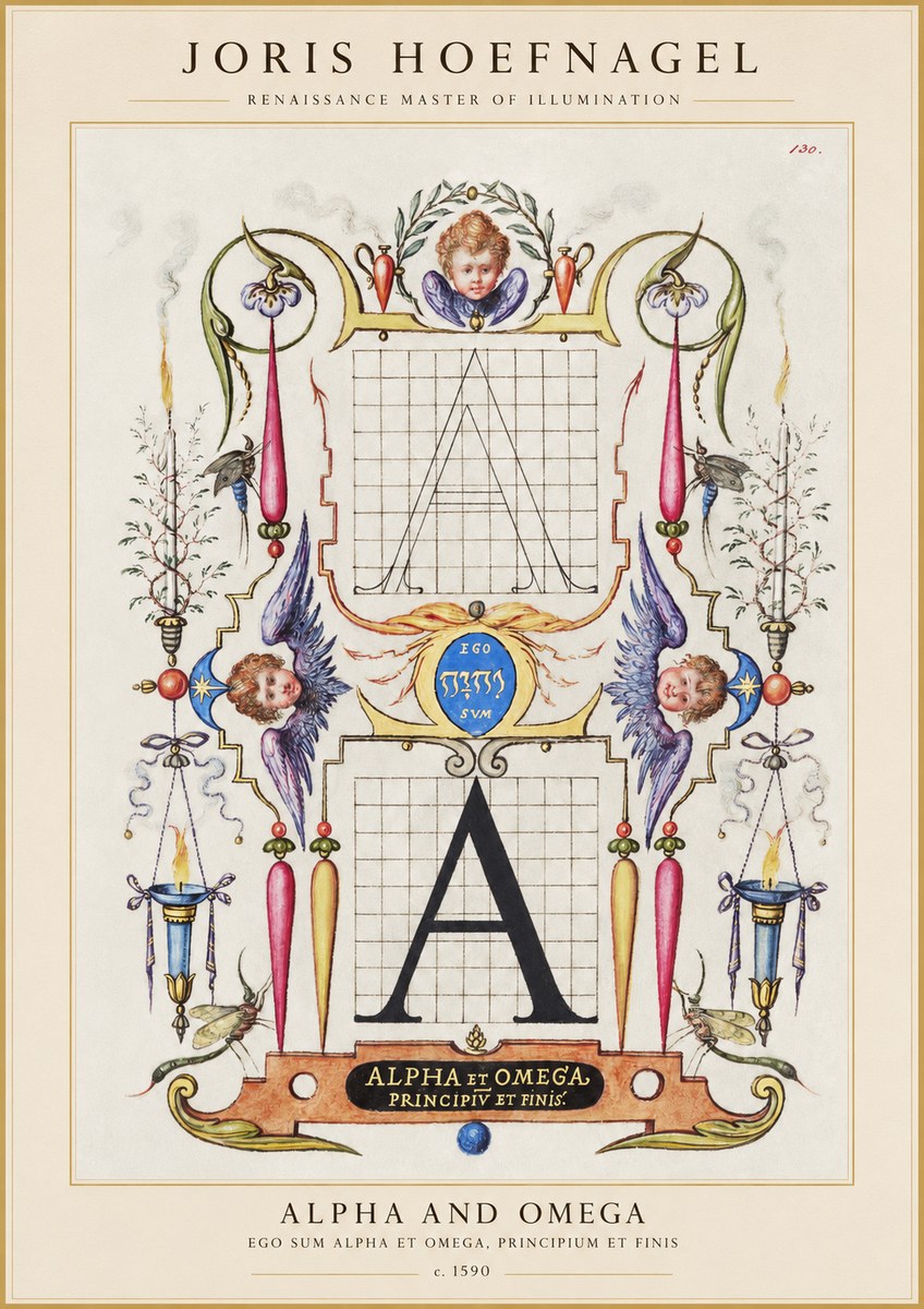 Joris Hoefnagel Alpha and Omega No1 - Plakát