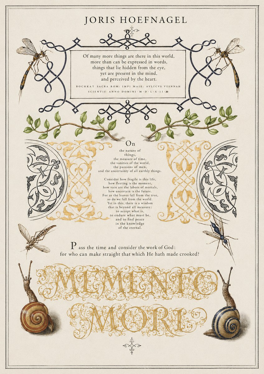 Joris Hoefnagel Memento Mori No1 - Plakát