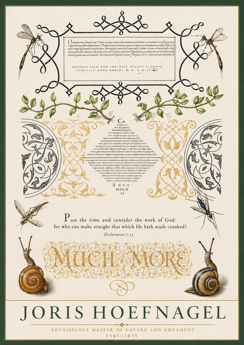 Joris Hoefnagel Memento Mori No5 - Plakát