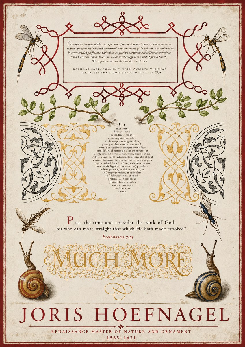 Joris Hoefnagel Memento Mori No6 - Plakát