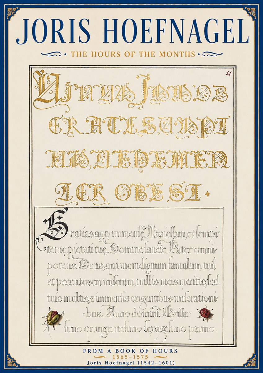 Joris Hoefnagel Gratias Tibi Agimus No6 - Plakát