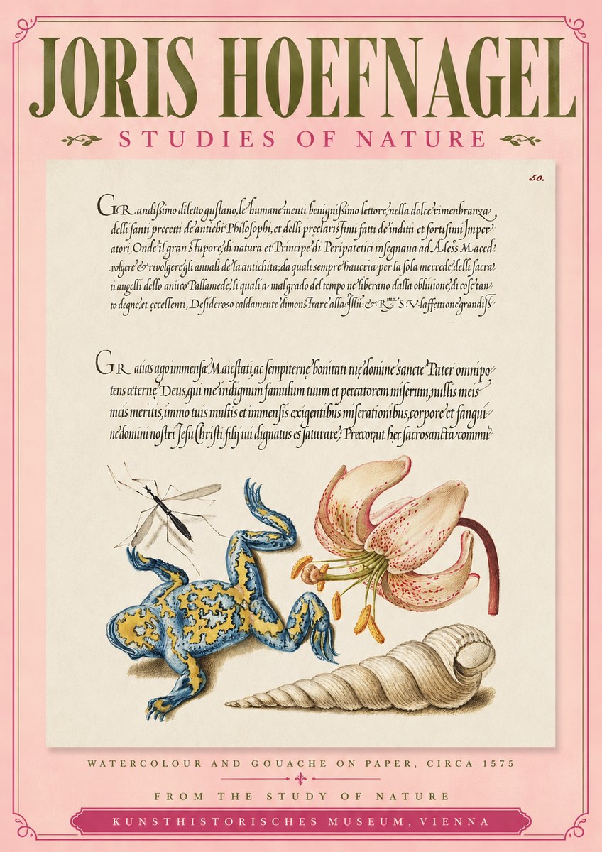 Joris Hoefnagel From the Study of Nature No3 - Plakát
