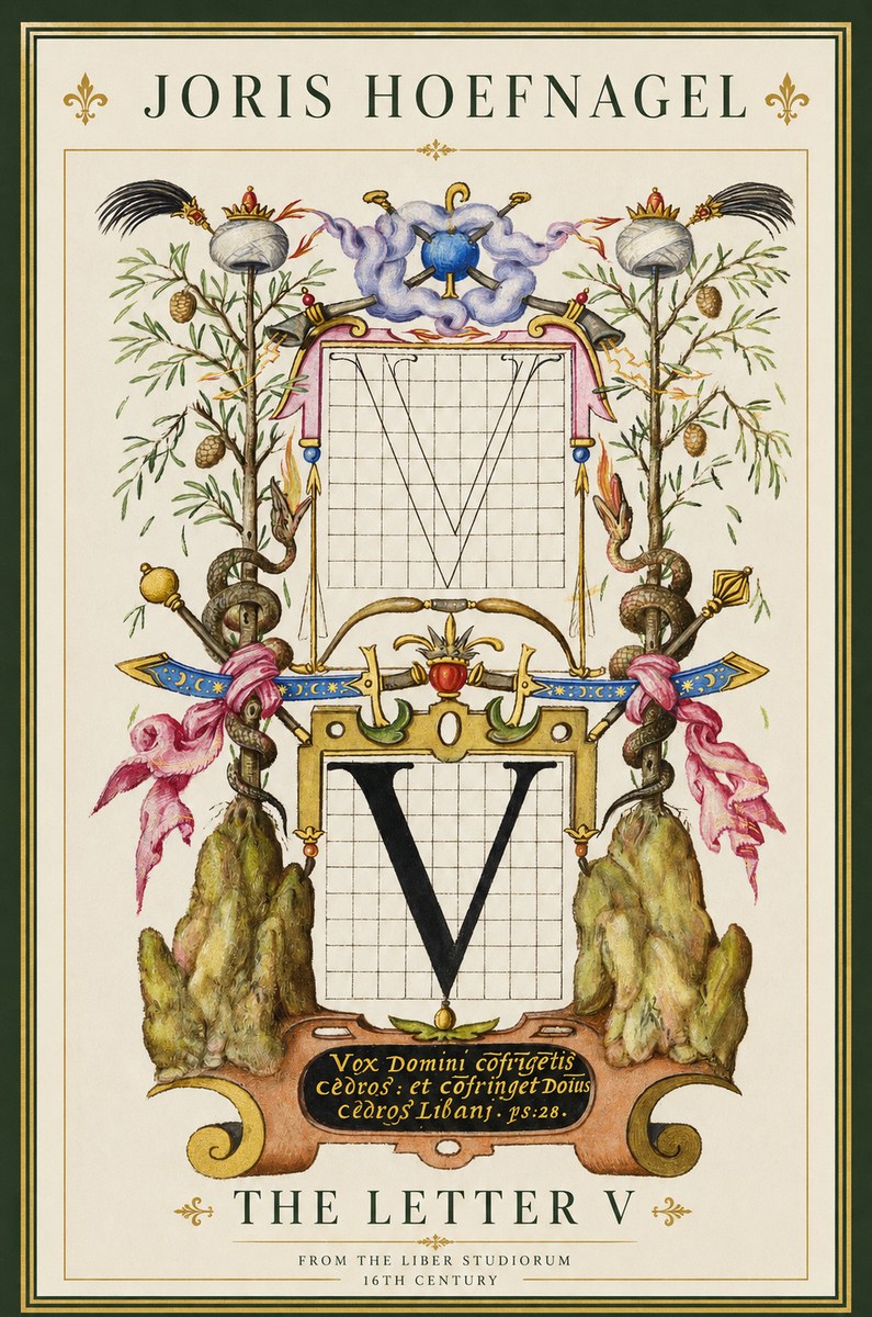 Joris Hoefnagel The Letter V No2 - Plakát