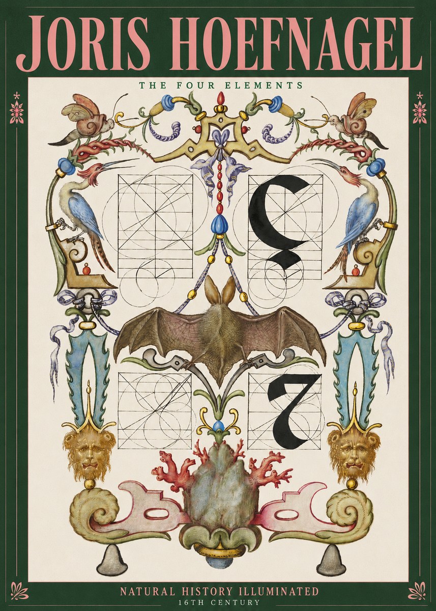 Joris Hoefnagel The Four Elements I No2 - Plakát