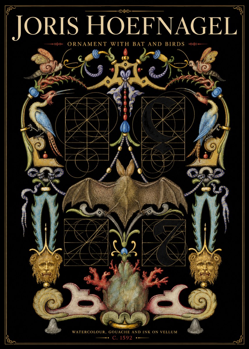 Joris Hoefnagel The Four Elements I No6 - Plakát