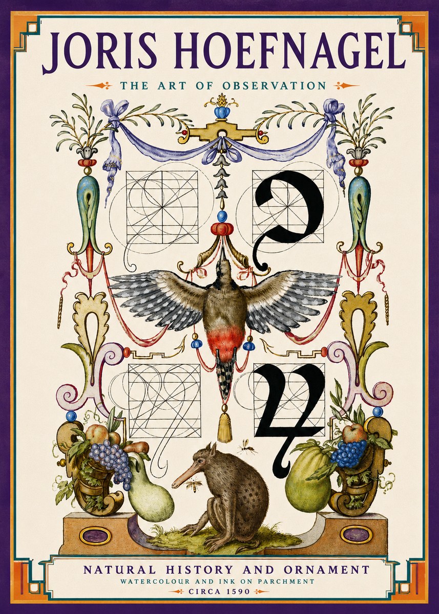 Joris Hoefnagel Study of Nature and Ornament No6 - Plakát