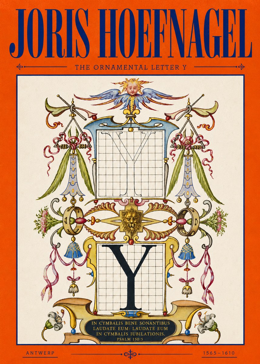 Joris Hoefnagel The Ornamental Letter Y No2 - Plakát