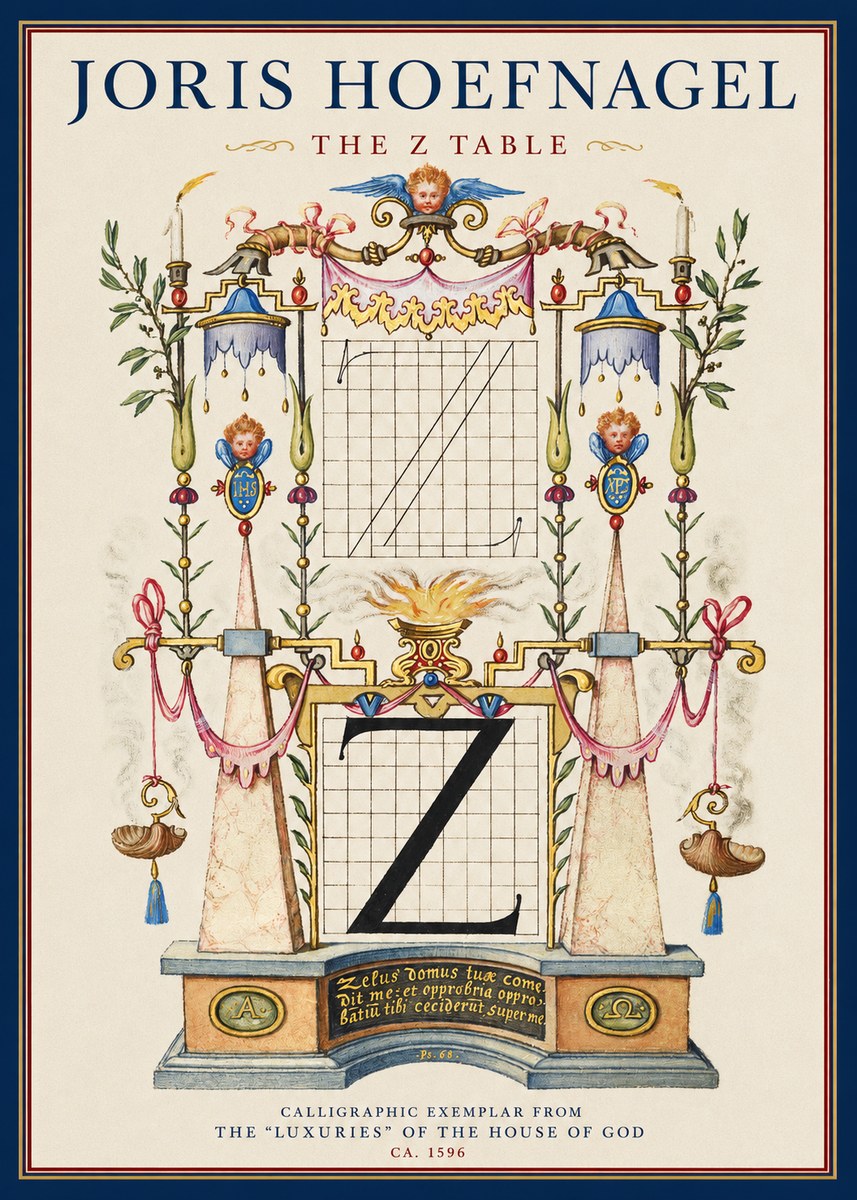 Joris Hoefnagel The Z Table No1 - Plakát