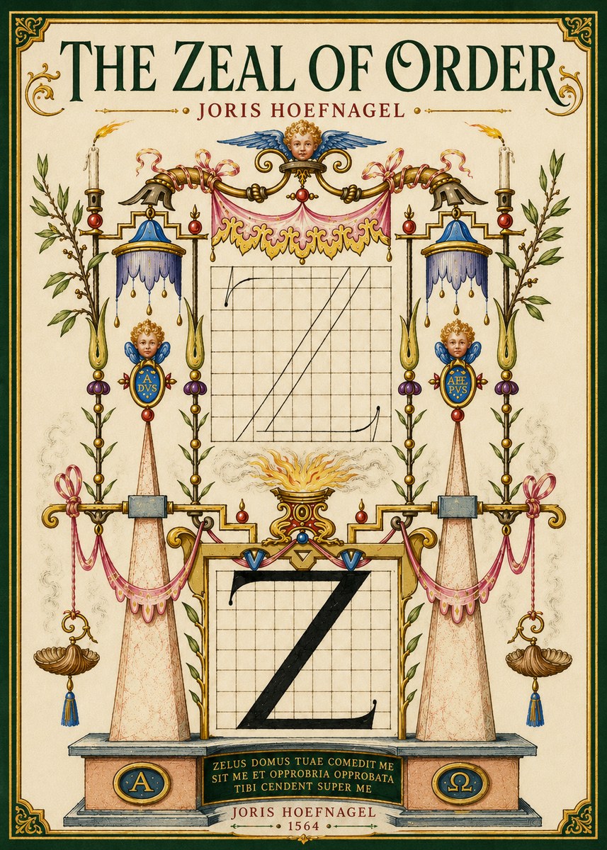 Joris Hoefnagel The Z Table No5 - Plakát