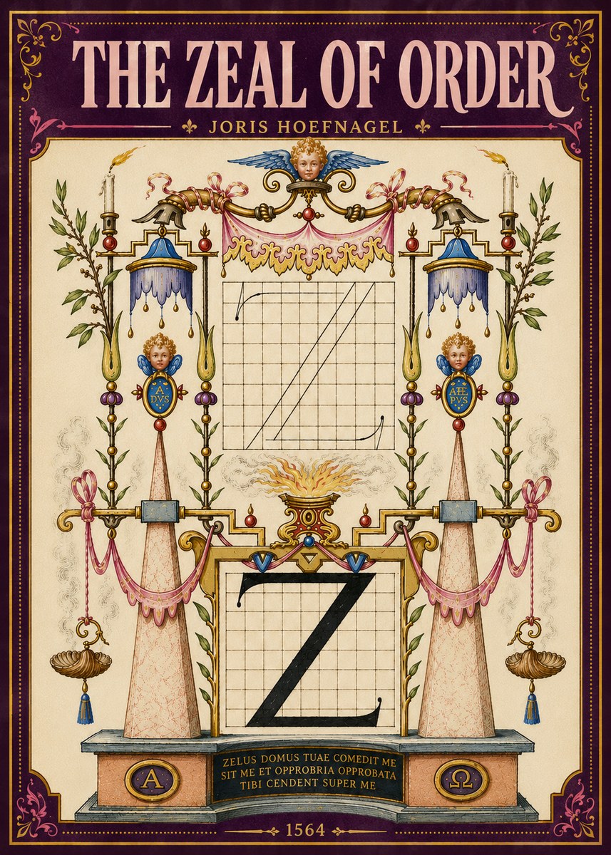 Joris Hoefnagel The Z Table No6 - Plakát