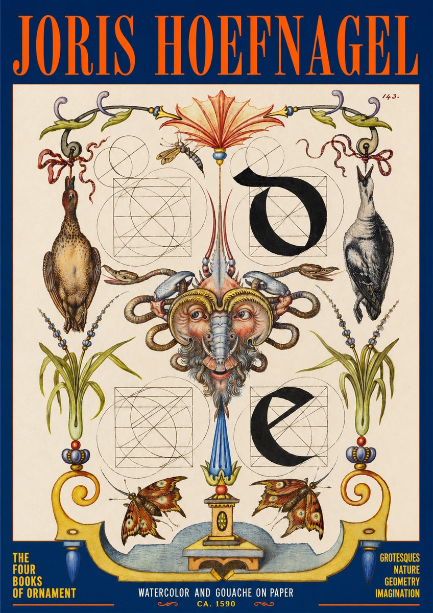 Joris Hoefnagel Ornamental Composition No2 - Plakát
