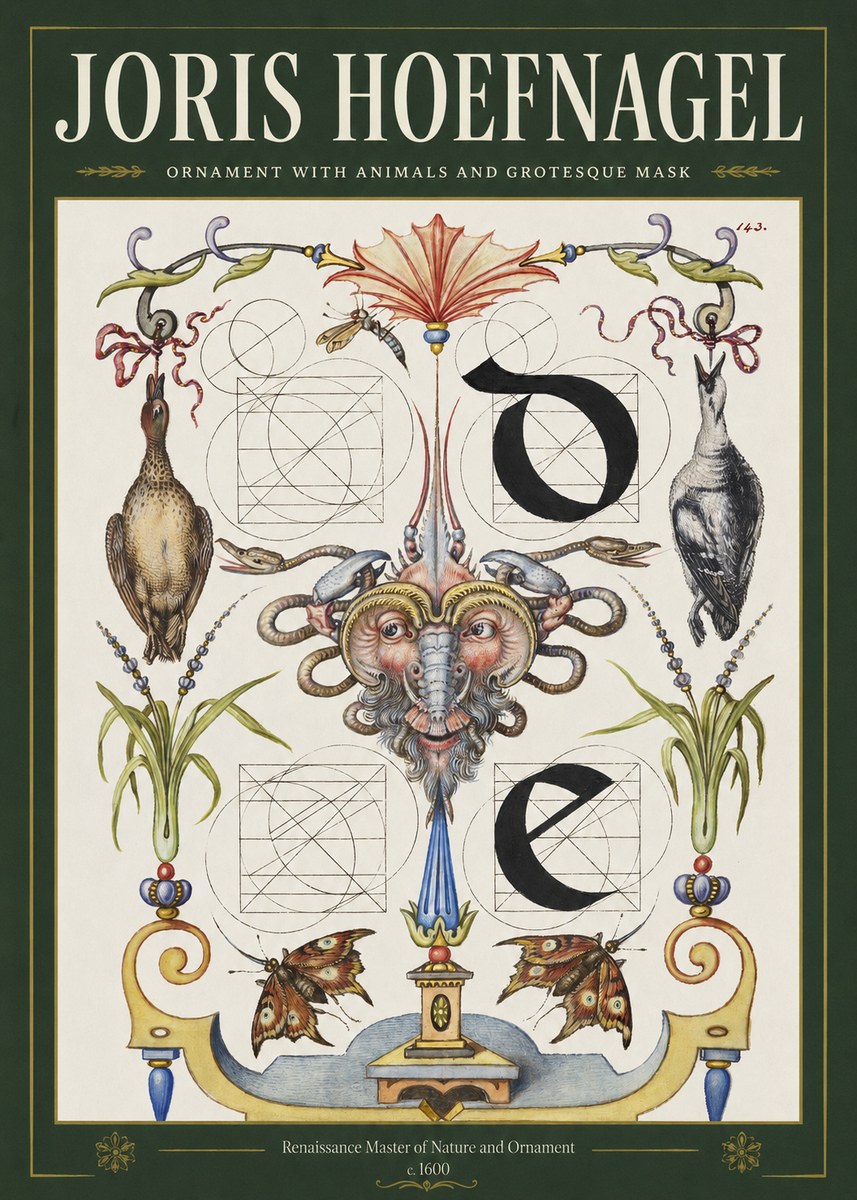 Joris Hoefnagel Ornamental Composition No4 - Plakát