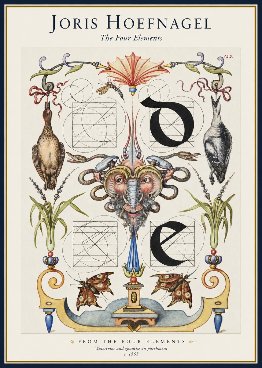Joris Hoefnagel Ornamental Composition No5 - Plakát