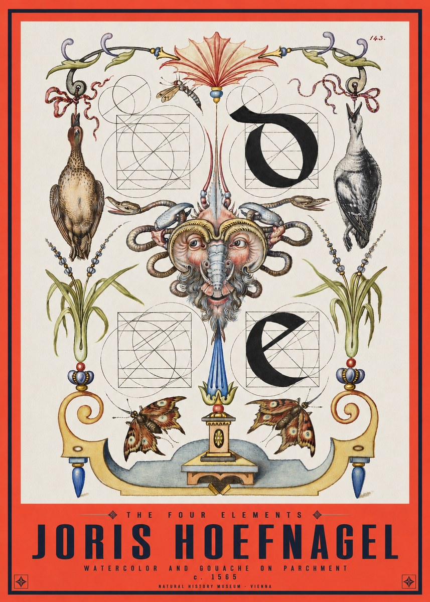 Joris Hoefnagel Ornamental Composition No6 - Plakát