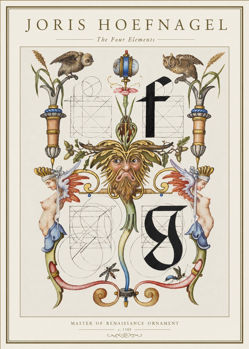 Joris Hoefnagel The Four Elements II No1 - Plakát