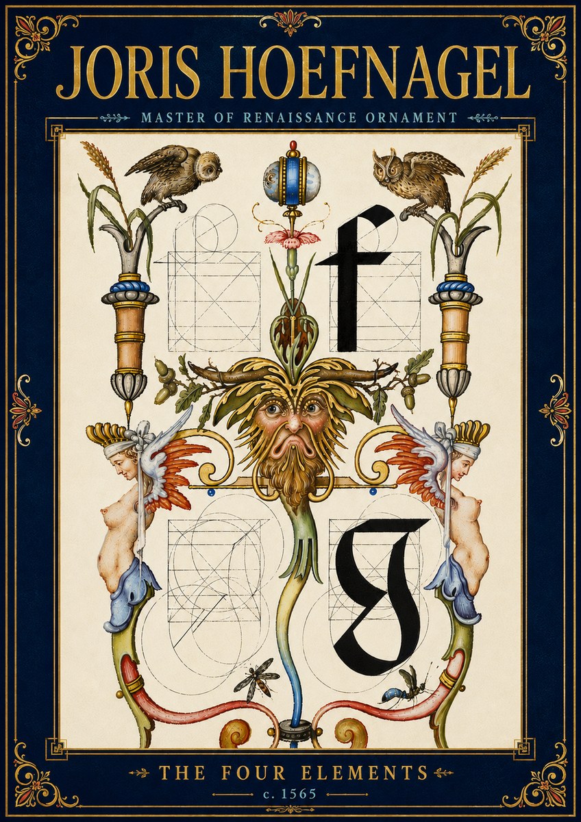 Joris Hoefnagel The Four Elements II No6 - Plakát