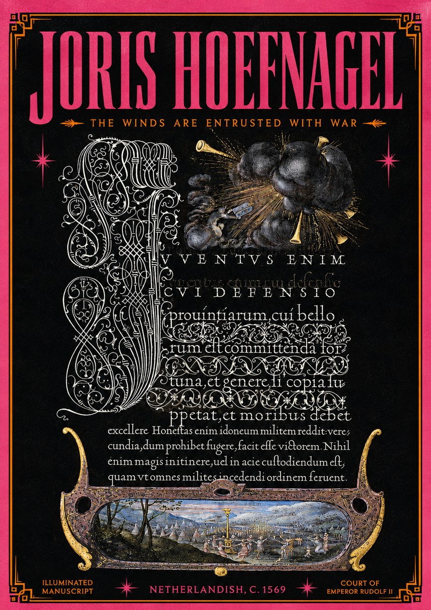 Joris Hoefnagel The Winds Are Entrusted with War No5 - Plakát