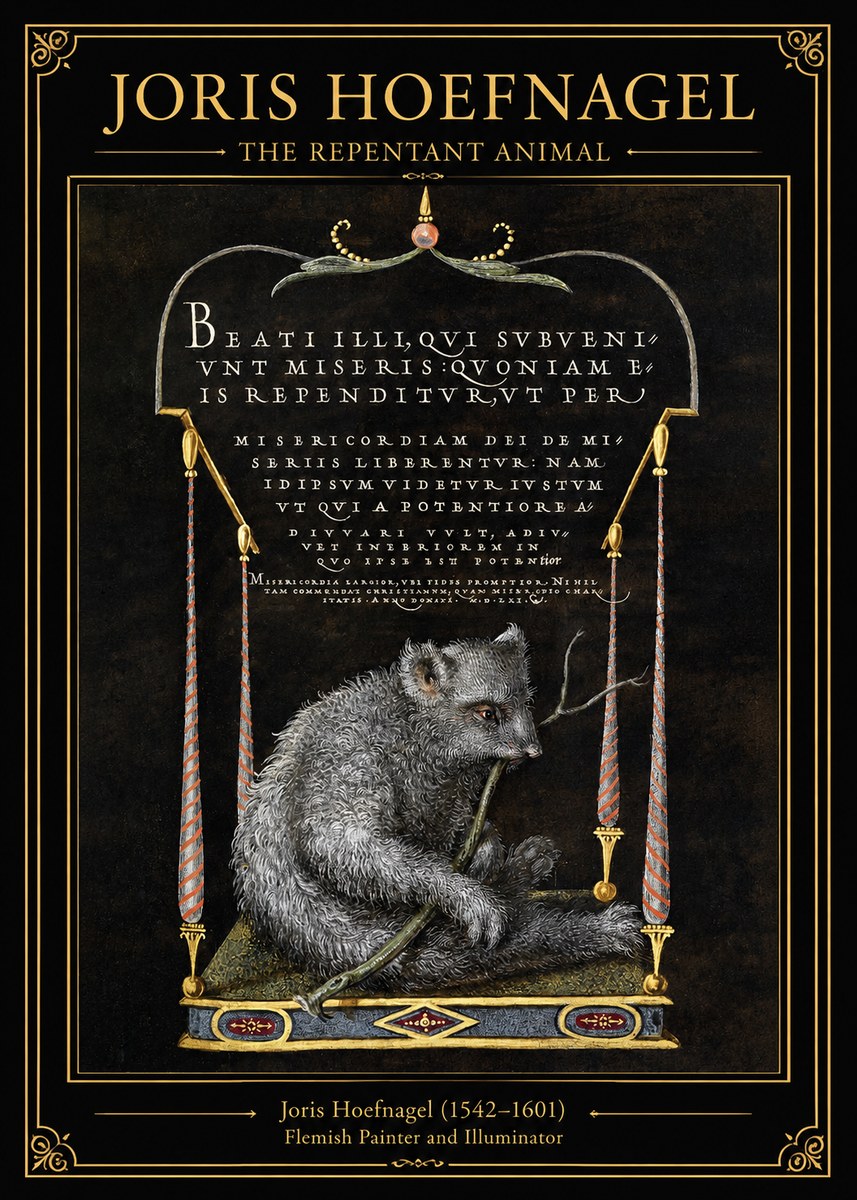 Joris Hoefnagel The Repentant Animal No1 - Plakát