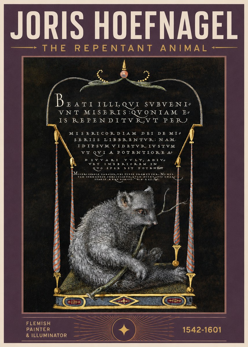 Joris Hoefnagel The Repentant Animal No2 - Plakát