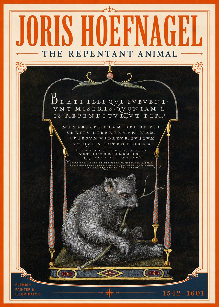 Joris Hoefnagel The Repentant Animal No3 - Plakát