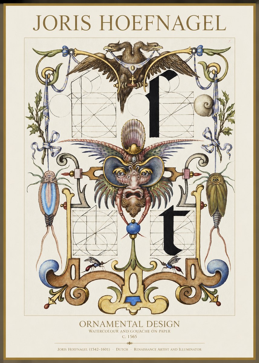 Joris Hoefnagel Ornamental Design II No1 - Plakát