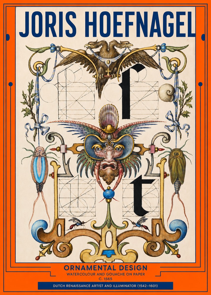 Joris Hoefnagel Ornamental Design II No2 - Plakát
