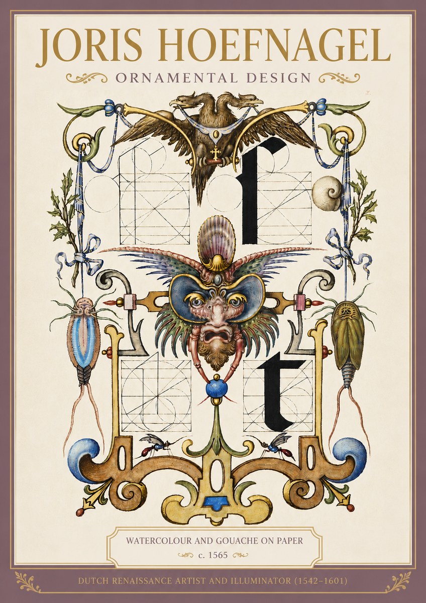 Joris Hoefnagel Ornamental Design II No4 - Plakát