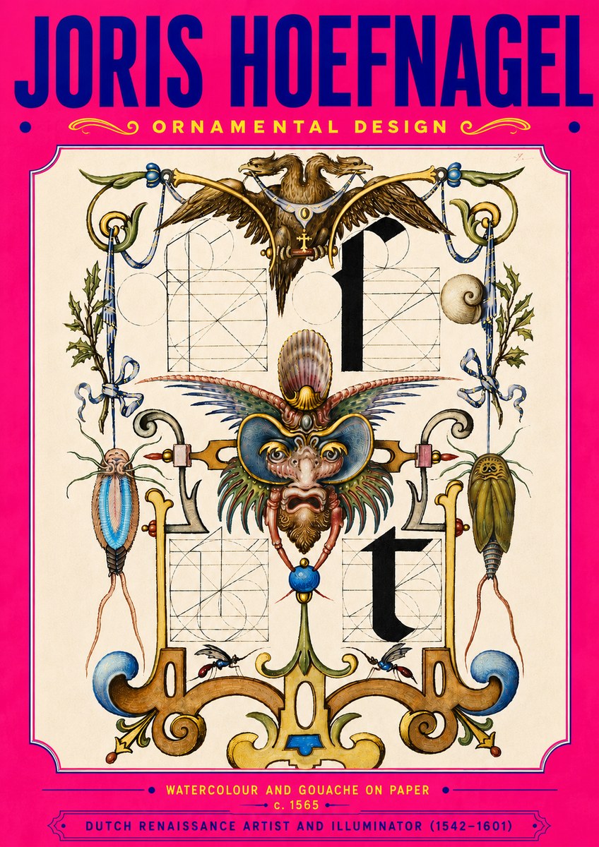 Joris Hoefnagel Ornamental Design II No5 - Plakát