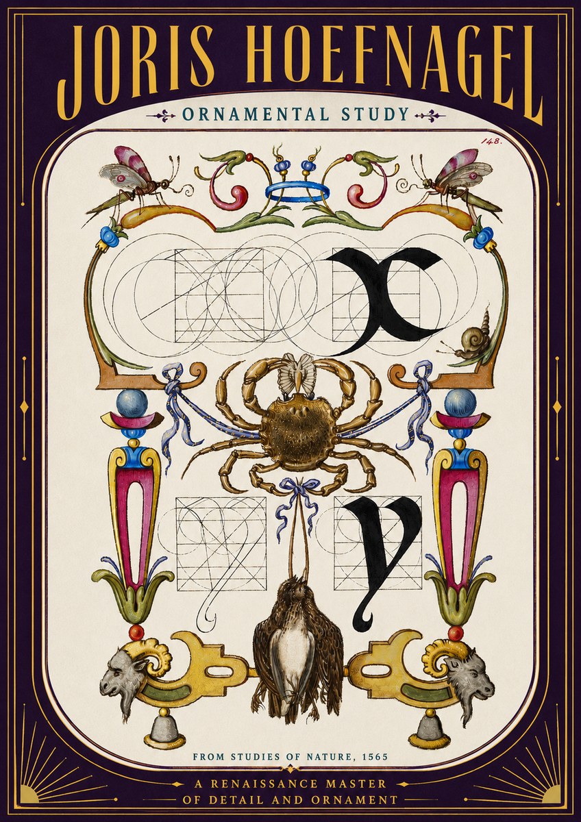 Joris Hoefnagel Ornamental Study II No5 - Plakát