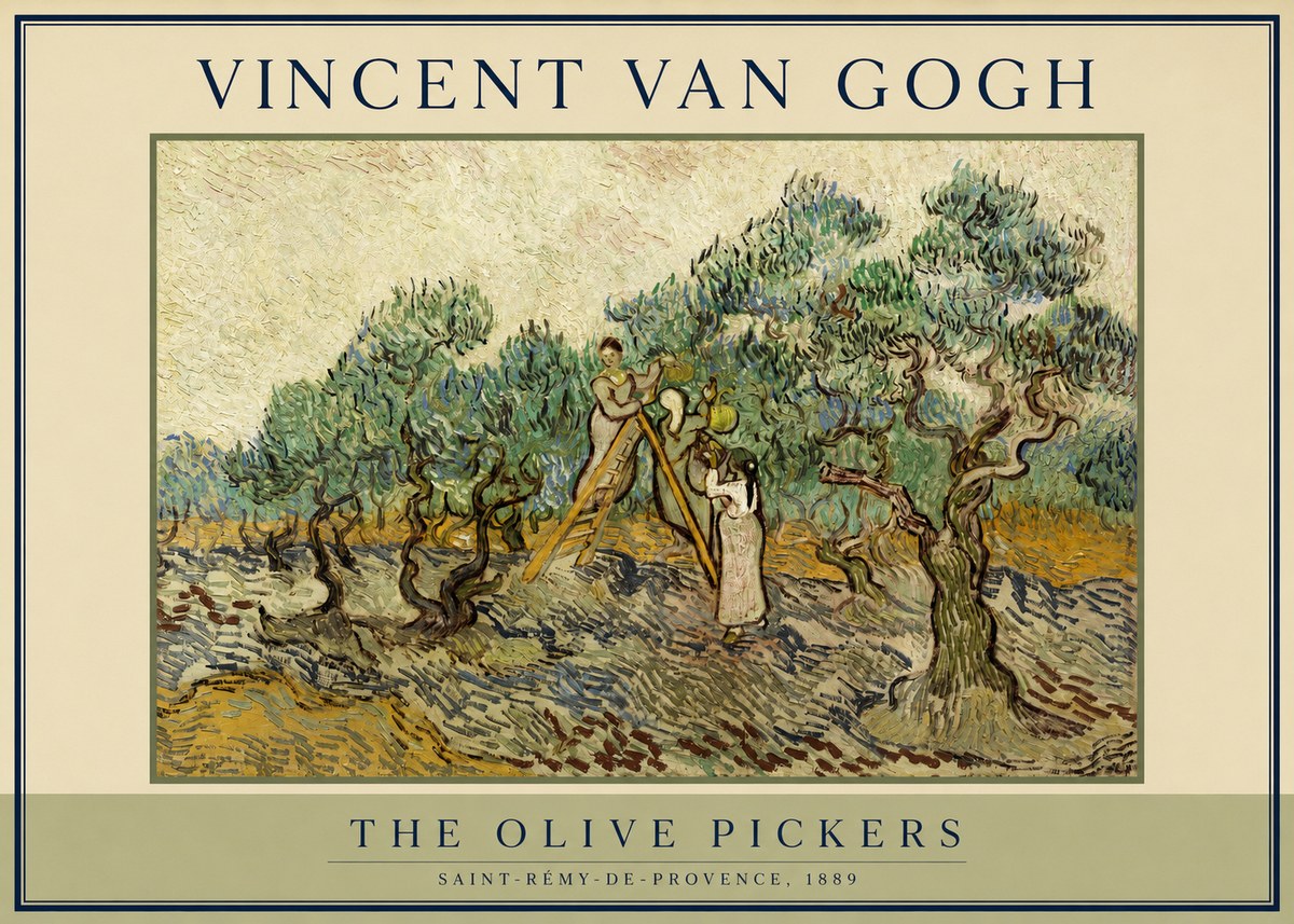 Van Gogh The Olive Pickers II No2 - Plakát