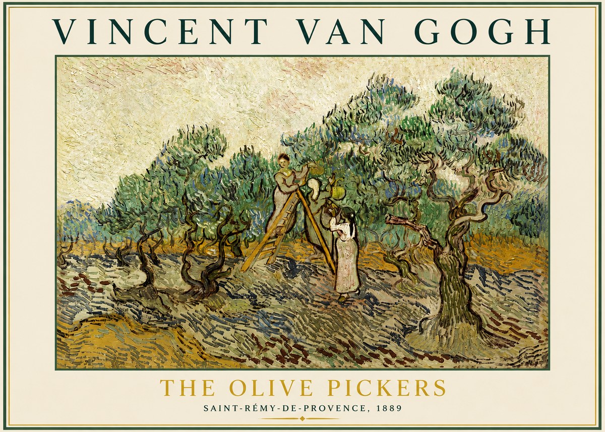 Van Gogh The Olive Pickers II No3 - Plakát
