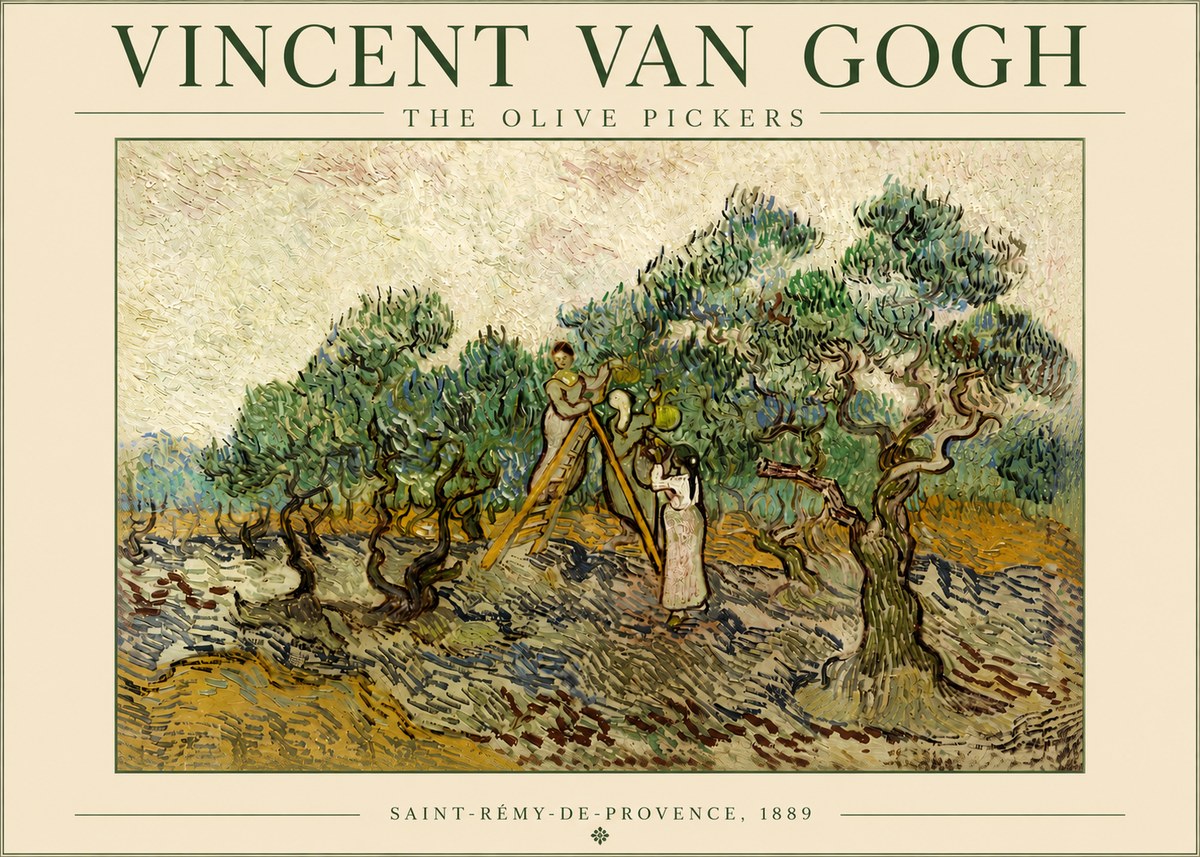 Van Gogh The Olive Pickers II No4 - Plakát