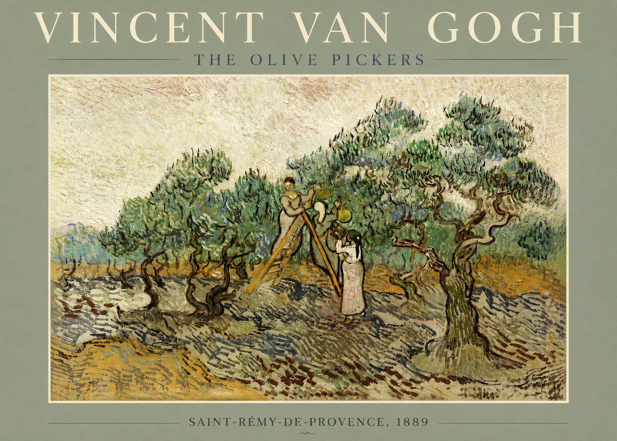 Van Gogh The Olive Pickers II No5 - Plakát