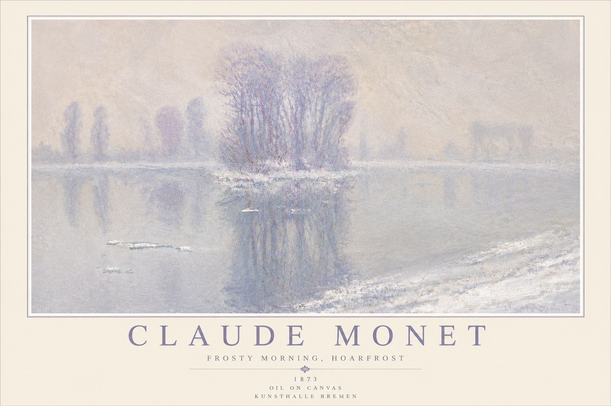 Monet Frosty Morning, Hoarfrost No4 - Plakát