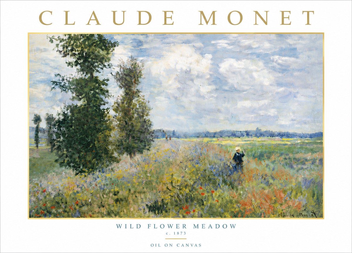 Monet Wild Flower Meadow No6 - Plakát
