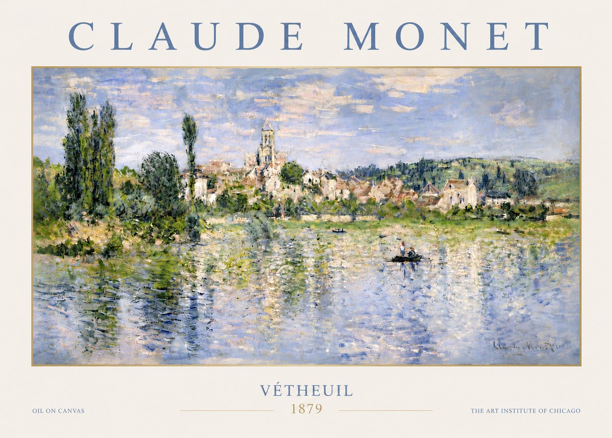 Monet Vétheuil No4 - Plakát