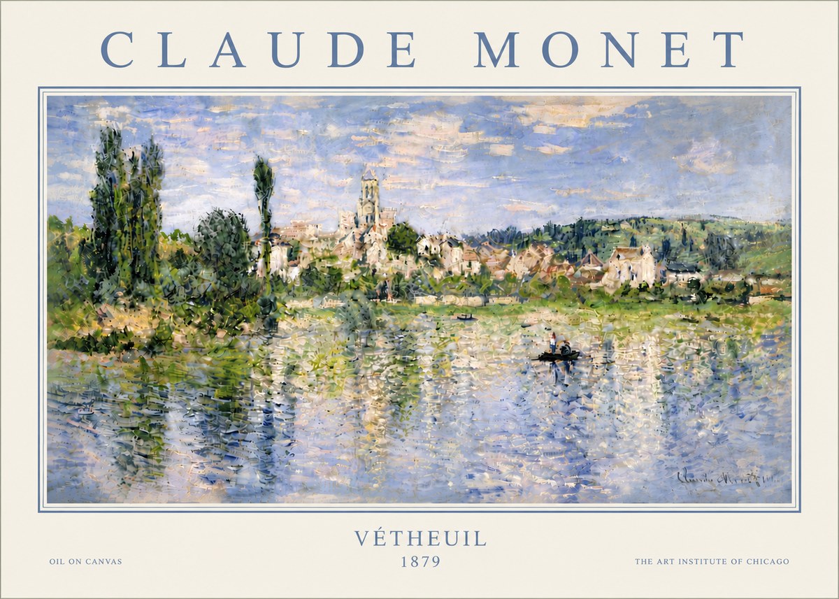Monet Vétheuil No6 - Plakát