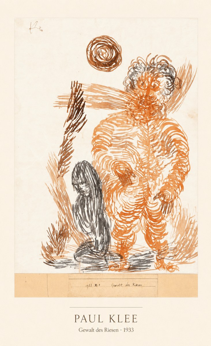 Paul Klee Gewalt Des Riesen I No4 - Plakát