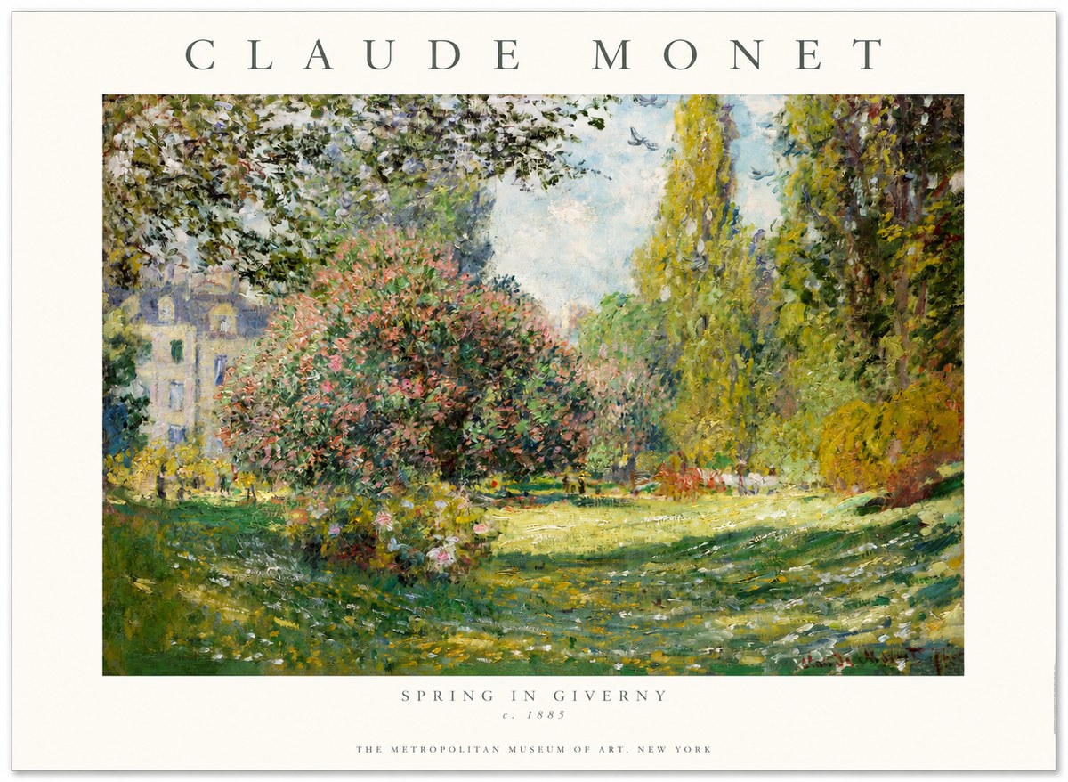 Monet Spring in Giverny No1 - Plakát