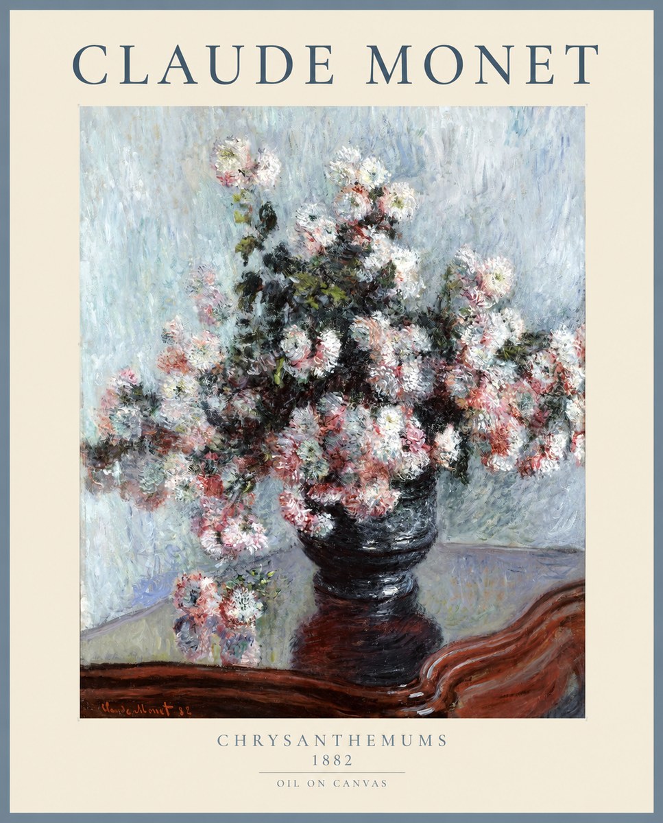 Monet Chrysanthemums No1 - Plakát