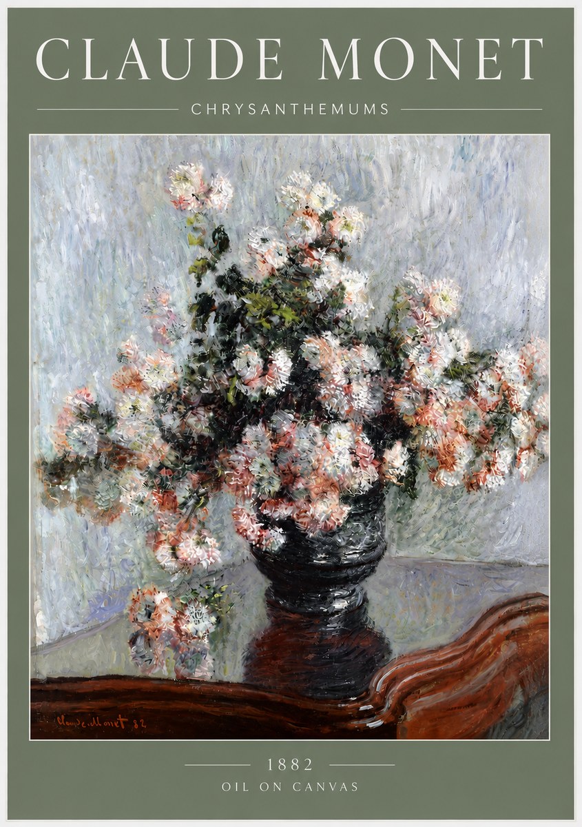 Monet Chrysanthemums No3 - Plakát