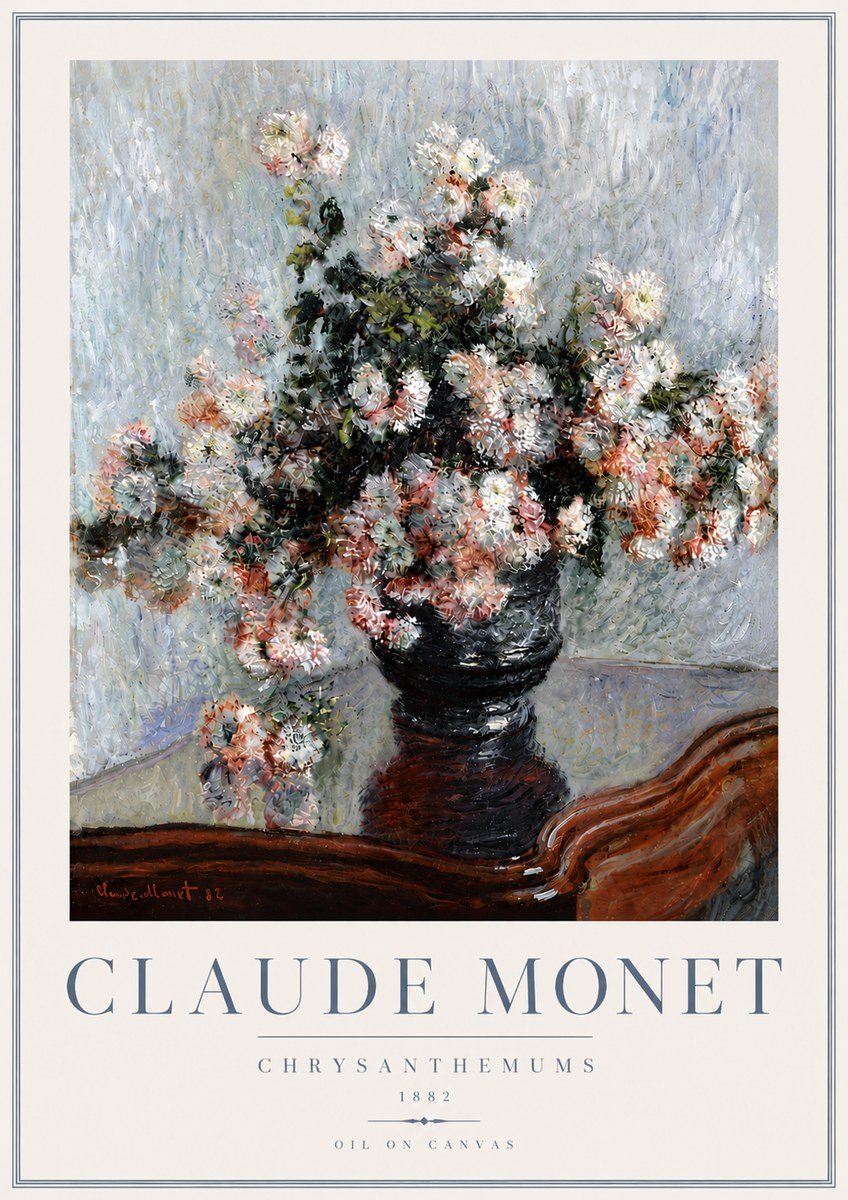 Monet Chrysanthemums No6 - Plakát