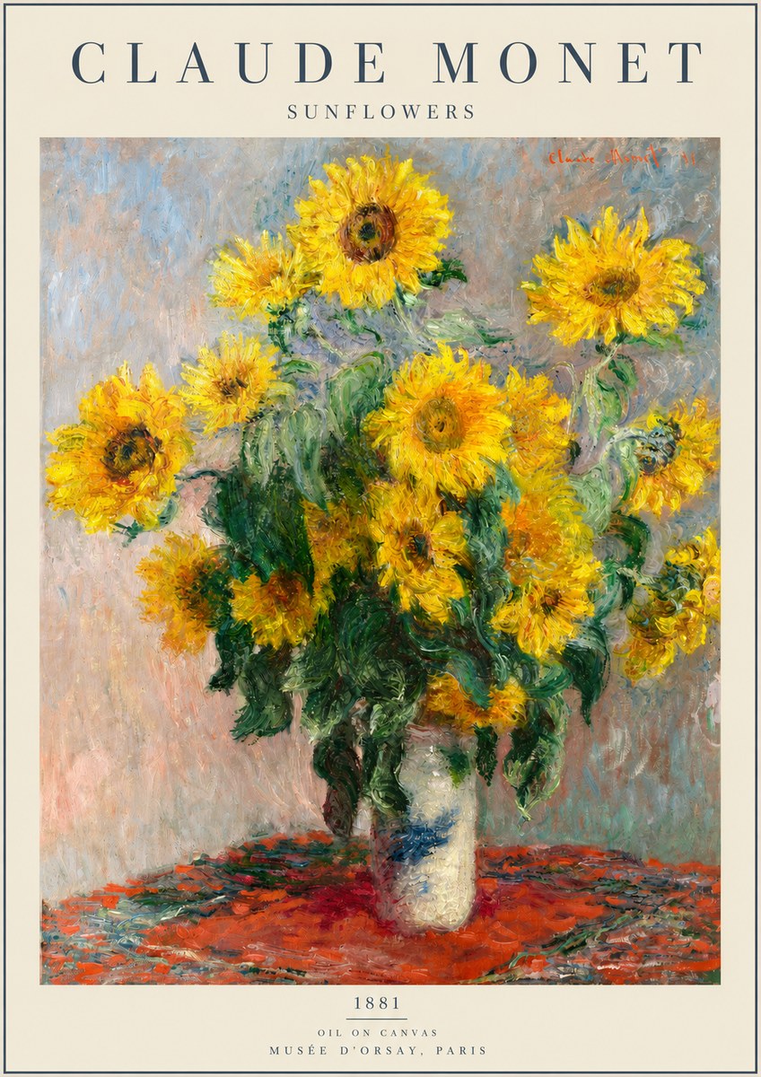 Monet Sunflowers No2 - Plakát