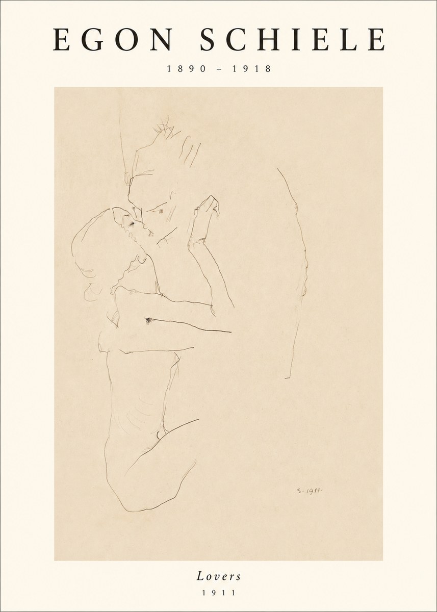 Schiele Lovers No1 - Plakát